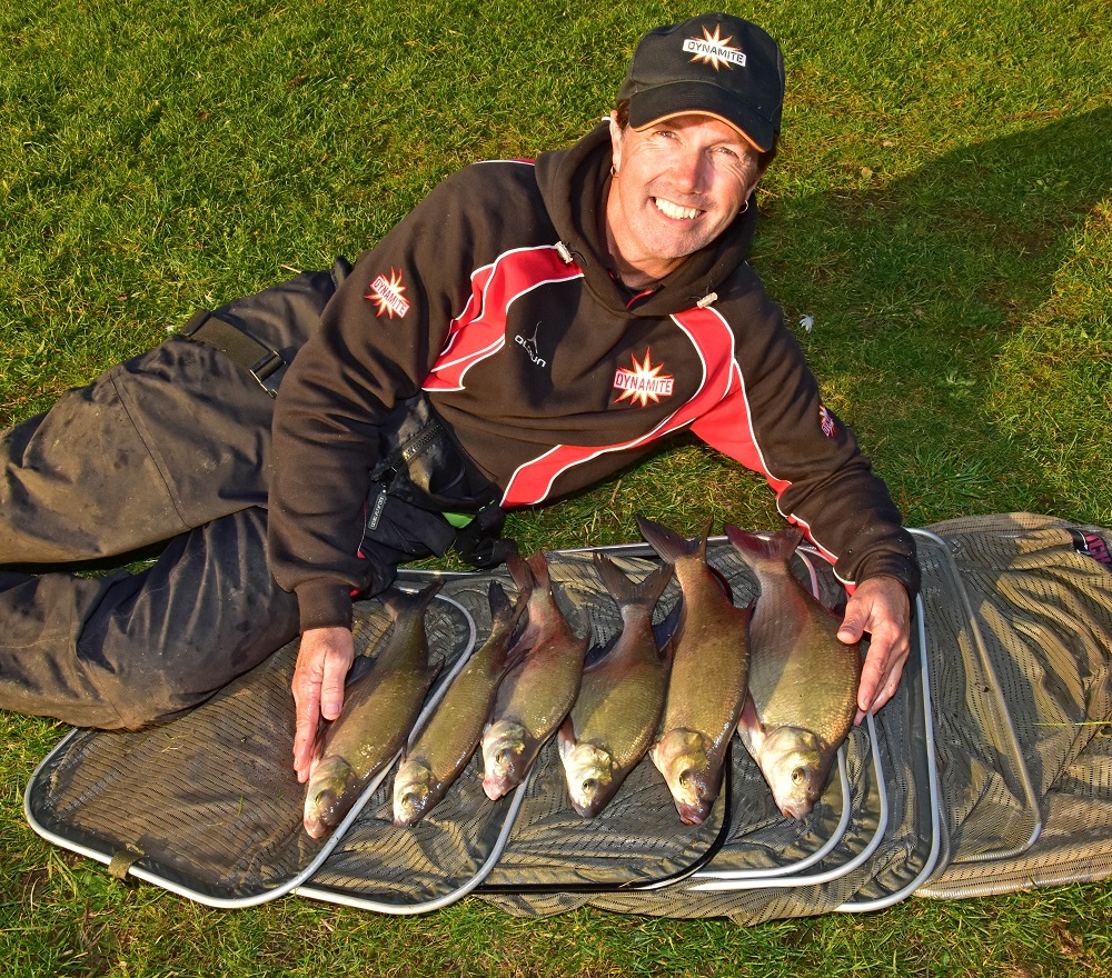 A CATCH OF BREAM TAKEN ON Betaine Green Pellets