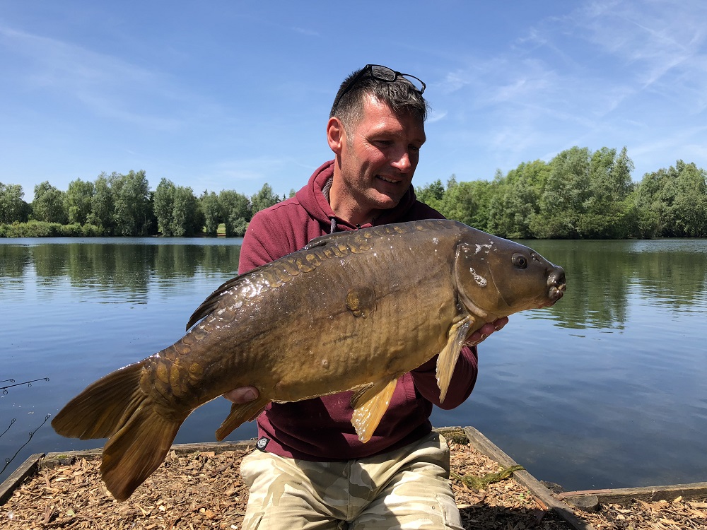 rob hughes with a zig caught carp