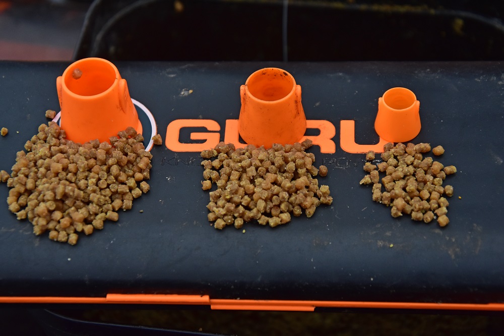 amount of bait in pellet cones