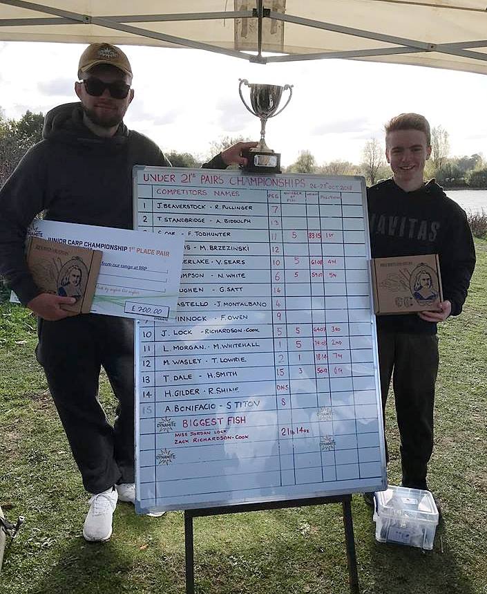 2018 junior carp championship pairs