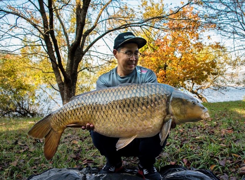 Japanese carp fishing using the source boilies