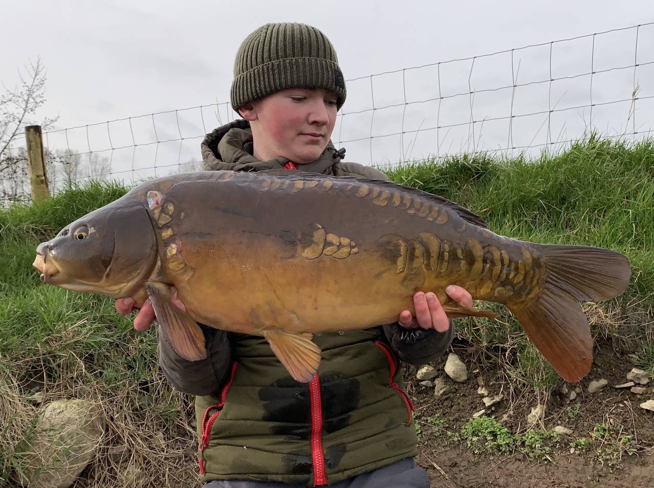 Kaden McCarthy 23lb 3oz clearwater carp